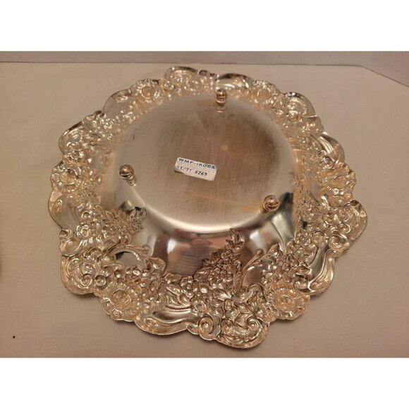 Vintage WMF Ikora Tarnish Resistant Silver Plated Bowl 12" Raised Floral Design - Picture 2 of 9
